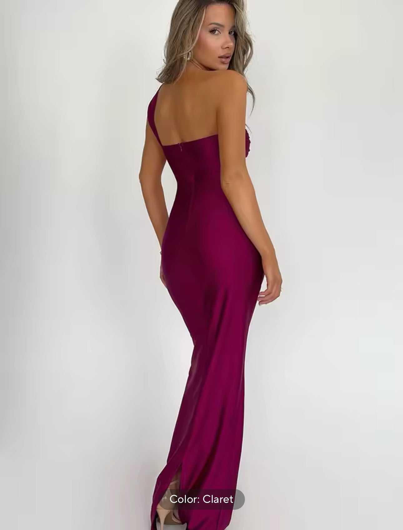 Sexy Off Shoulder Ruched Maxi Dress