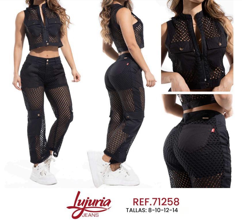 Colombian 2 pieces Jeans Levantacola Set